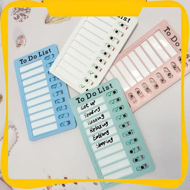 4Pcs Dry Erase Memo List Board Chore Chart RV List Board With 10 Dry Erase Paper