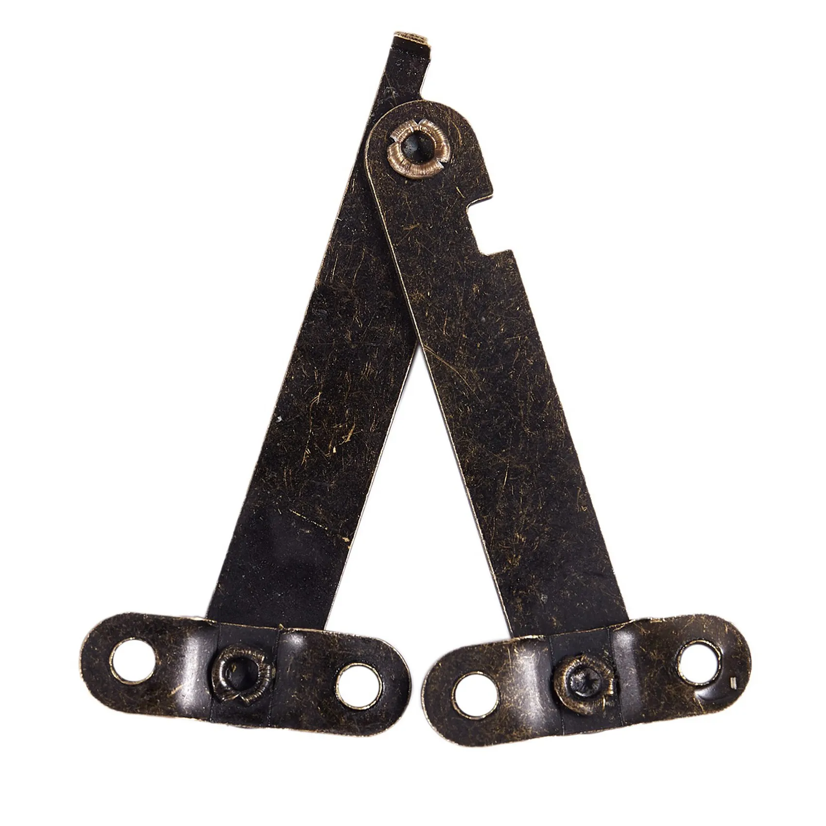 AB33-Furniture Box Rotatable Folding Lid Support Hinge Bronze Tone 16Pcs