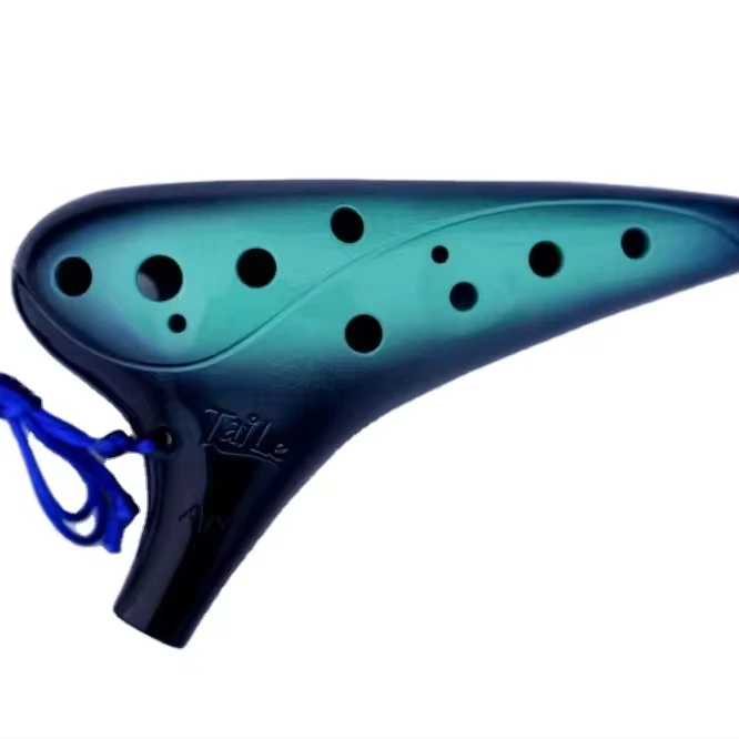 High Quality Ocarina 12 Hole Plastic Ocarina Fall Resistant Practical Children's Ocarina Flute