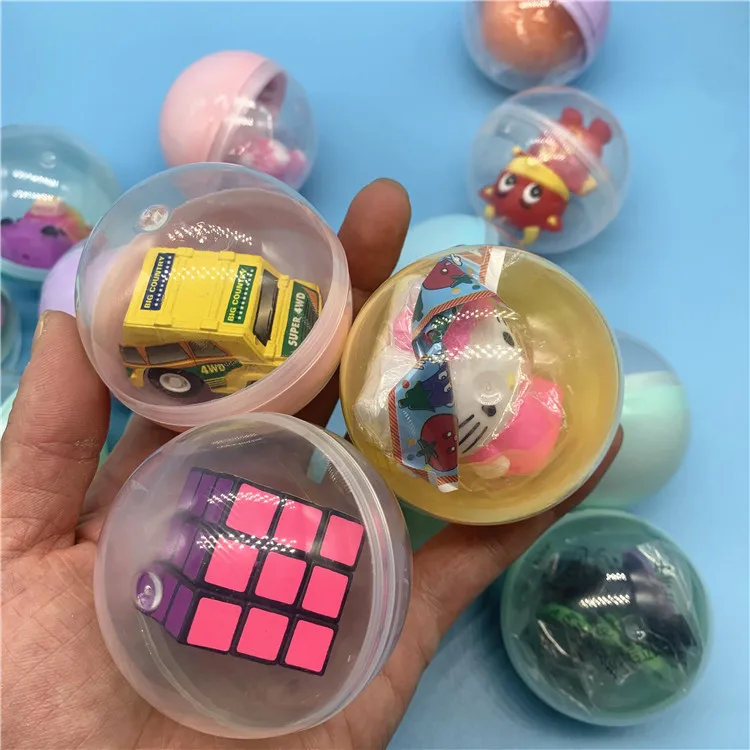 

5/10Pcs 65MM Children's Mini Animal Toys Fun Mixed Surprise Egg Capsule Egg Ball Model Toy Random Mix Vending Machine