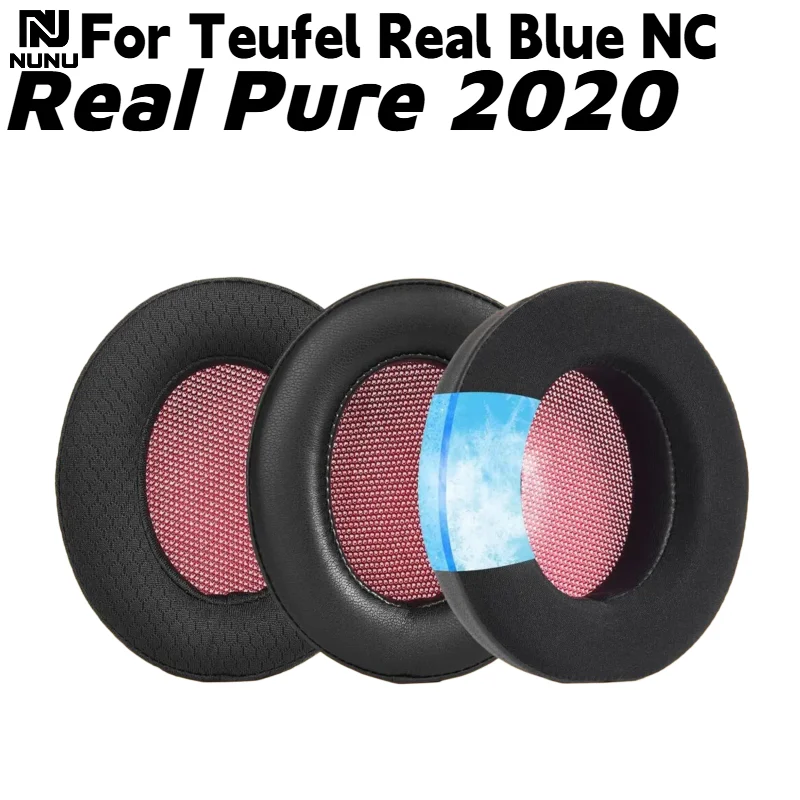 Ersatz-Ohrpolster aus Proteinleder / Mesh / Ice mit Schnalle für Teufel Real Blue NC / Real Pure 2020 Headset Ohrpolster-Reparaturteile