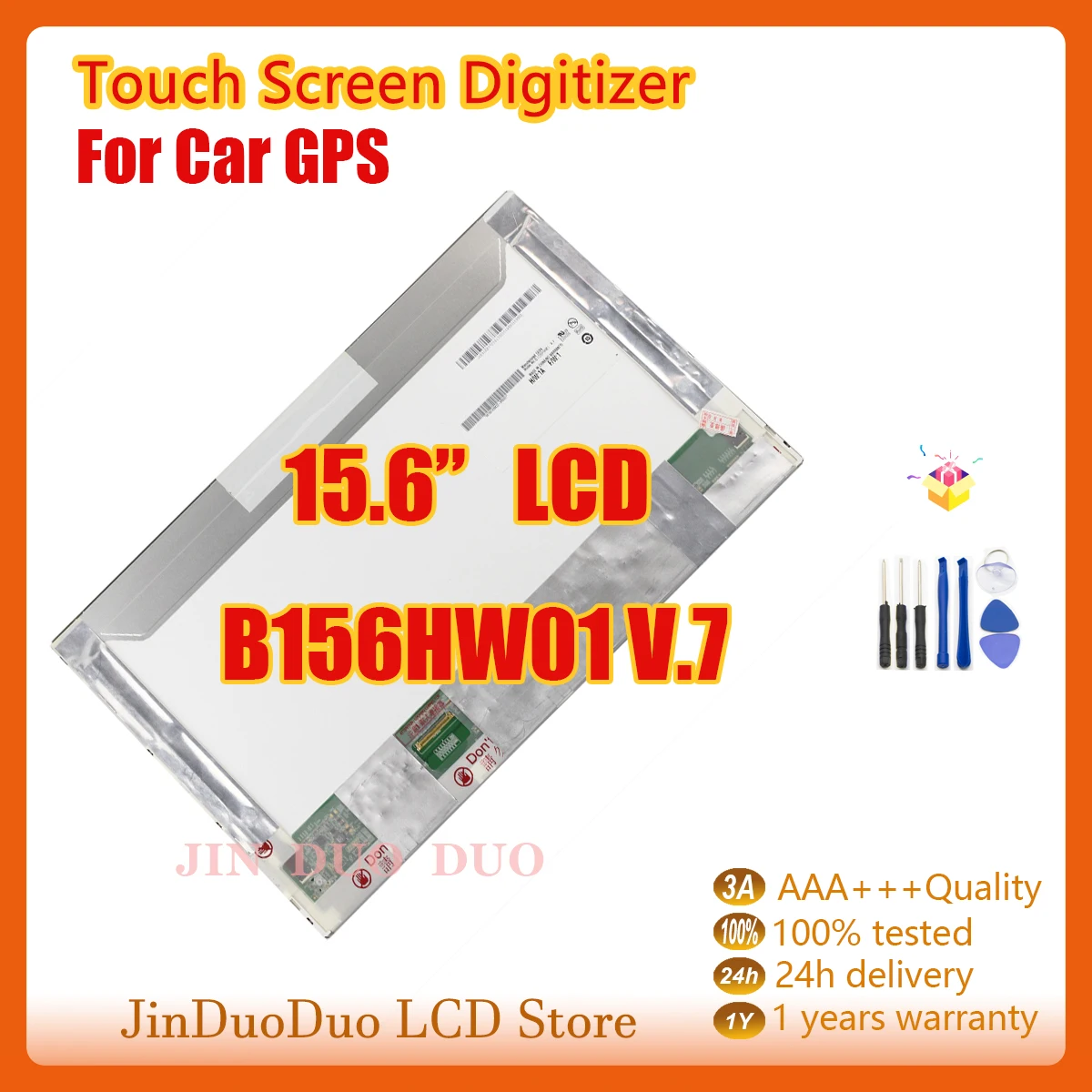 15.6''Original For Laptop B156HW01 V.7 LCD Display Screen Digitizer For Laptop B156HW01-V.7 Display Replacement 1920*1080 40Pins