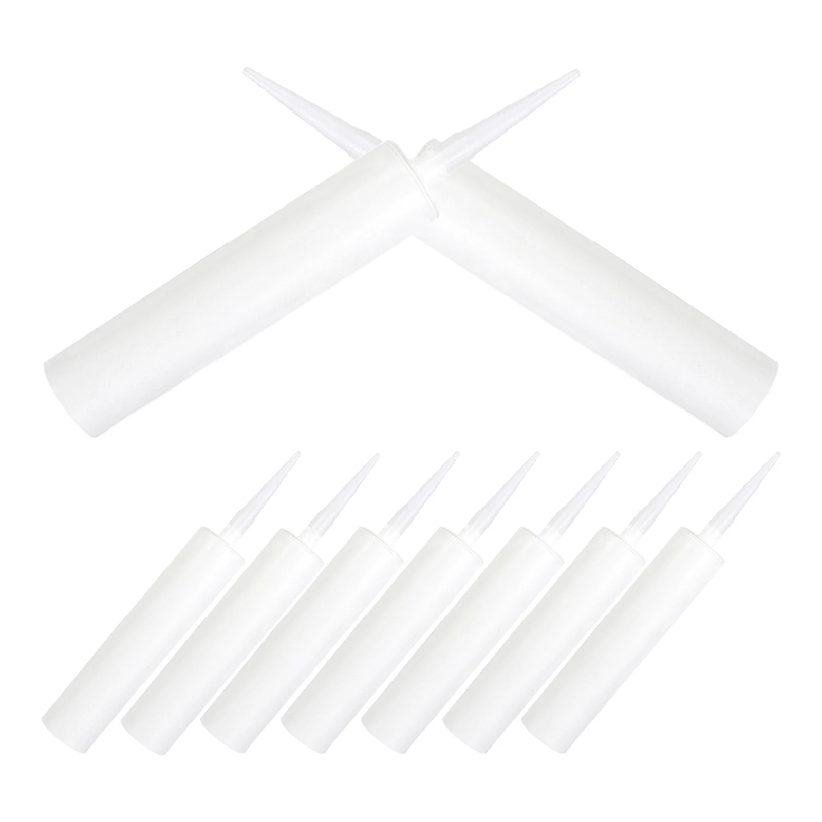 

9Pcs Empty Caulking Tubes Fillable Sealant Tubes with Pointed Tip for Epoxy Grout Crack Repair Latex Caulk Sealant Tube