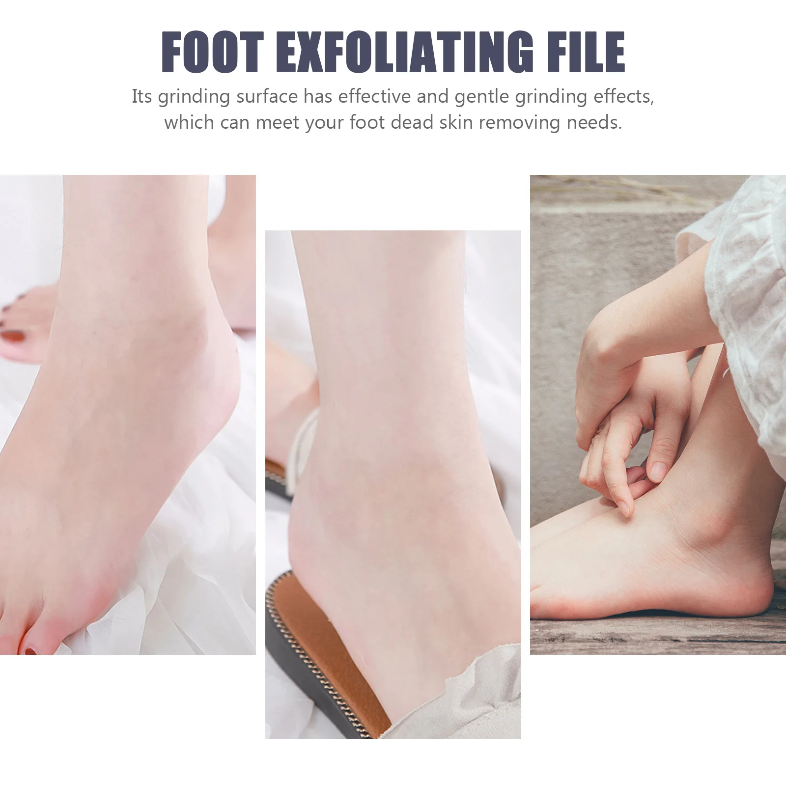 

2Pcs Foot Pedicure Tool Gentle Grinding Effect Compact Lightweight Callus Remover Pedicure Accessories Foot File