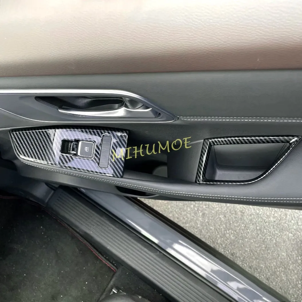 For Nissan Rogue 2021-2026 / X-Trail T33 2023-2026 Car Interior Door Window Lift Switch Panel Trim Cover