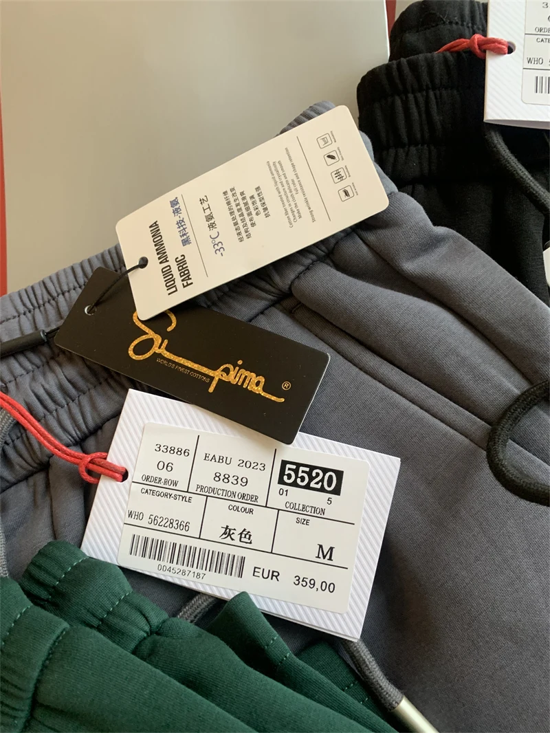 Heavy Embroidery Simple Sle Air Cotton Liquid Ammonia Men's Summer Casual orts Straight Leg Polyester Fiber Youth Daily Wear