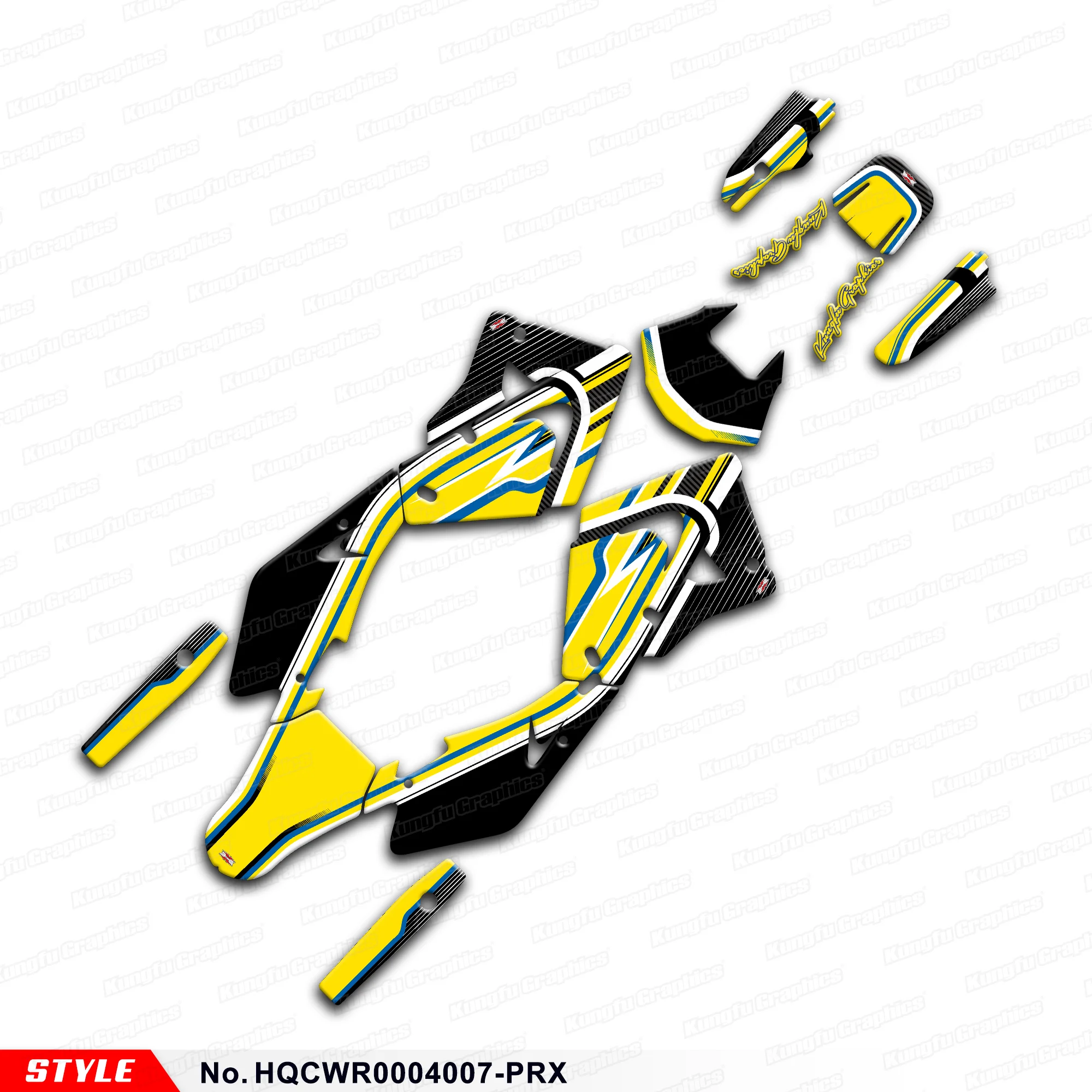 

JY RACING MX Graphics Sticker Kit for Husqvarna WR CR 125 250 450 2000 2001 2002 2003 2004, HQCWR0004007-PRX