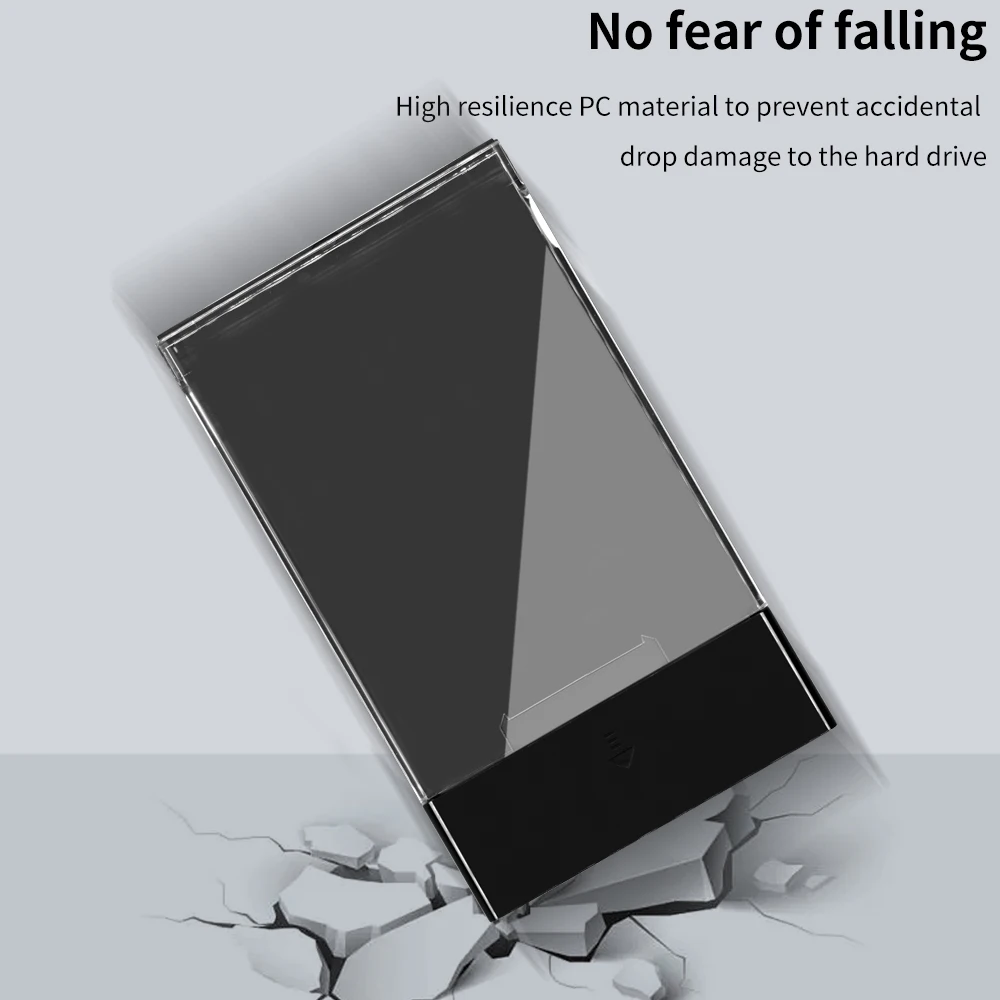 Внешний корпус для жесткого диска TISHRIC, внешний корпус для жесткого диска Hdd 2,5, адаптер USB 3,1 Type-C для SATA, поддержка 10 ТБ