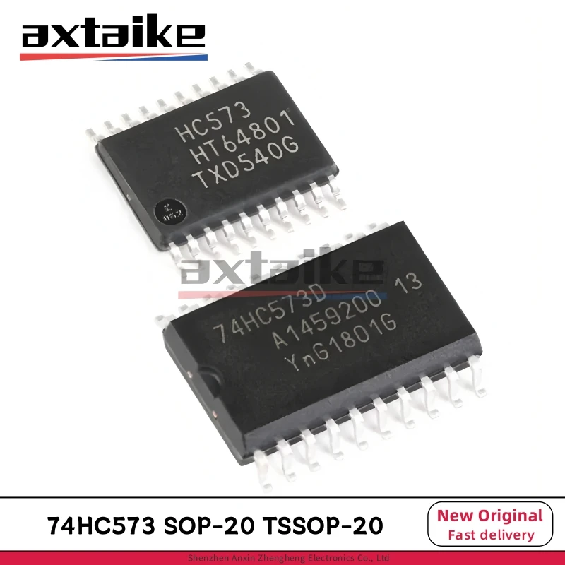 

10PCS 74HC573 SOP-20 TSSOP-20 74HC573D 74HC573PW HC573 SMD Octal D-type Transparent latch 3-state IC