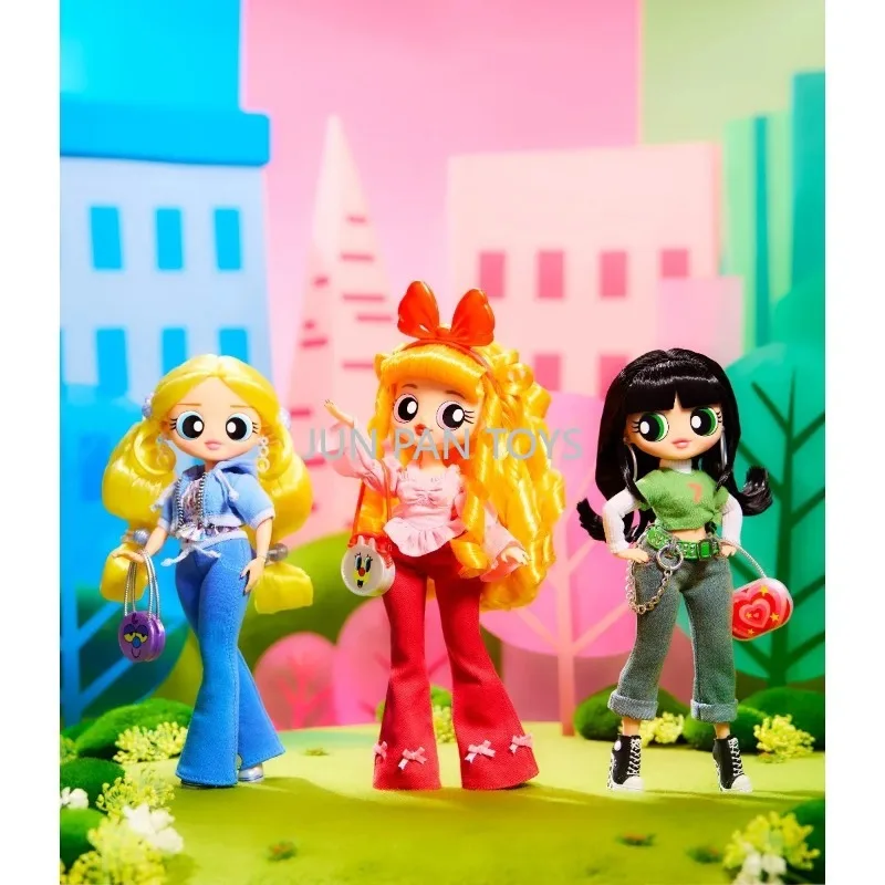 Original LOL Surprise OMG The Powerpuff Girls Blossom Bubbles Buttercup Fashion Doll Action Figure Cute Girl Model Kids Gift Toy
