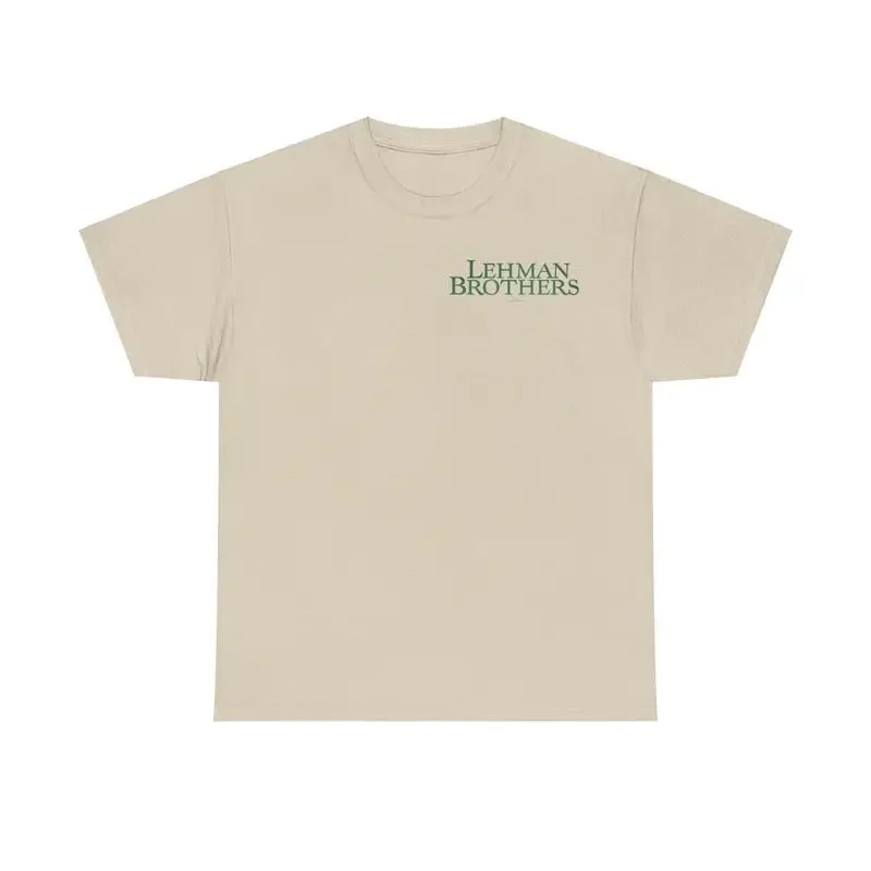 Lehman Brothers Bank Nostalgic Retro Logo T shirt