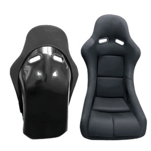 

Гоночное сиденье JBR1022BB из стекловолокна, универсальное, для автомобилей, черное, с фиксированной спинкой