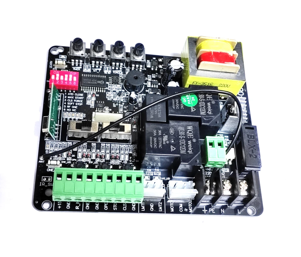 Soft Start stop 220V apricancello scorrevole NC NO finecorsa piastra motore scheda controller circuito stampato