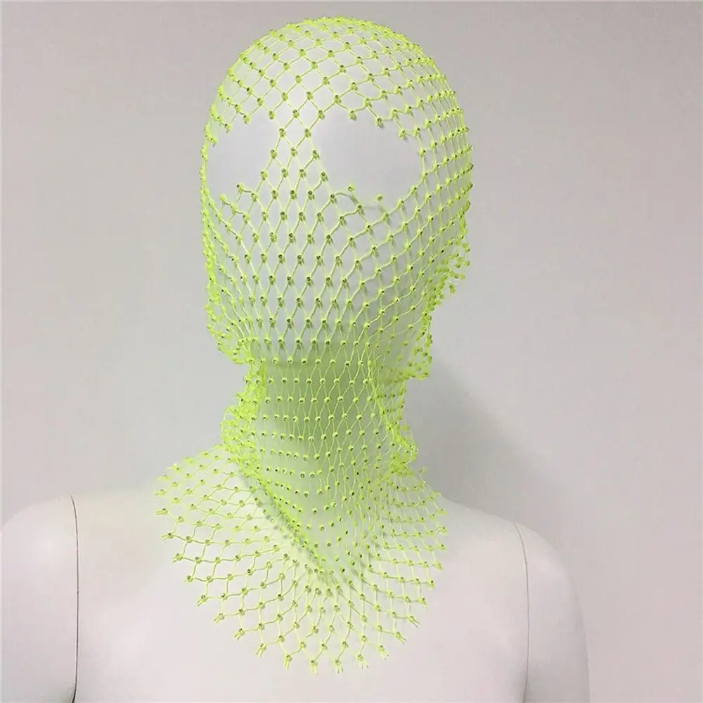 شبكة الجوف خارج الساطع غطاء الرأس الشعر سنود صافي حجر الراين شبكة الحجاب الماس حك شبكة صيد السمك غطاء الرأس كريستال قناع الرأس