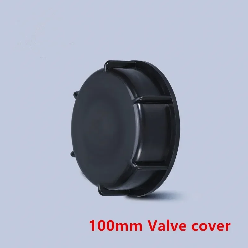 100mm Black Plastic Valve Lid IBC Tank Valve Replace Cap Valve Cover Gaskets Coarse Thread Durable Home Garden Tool