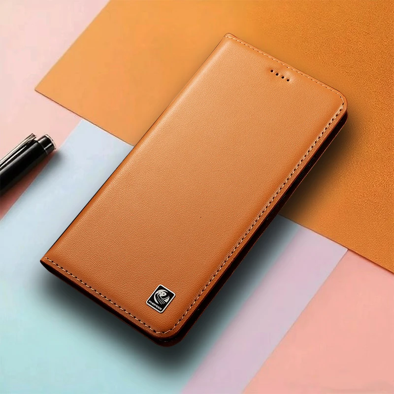 

Genuine Leather Flip Case For Honor X30 X30i X40 X40i X50 X50i X60 X60i X70 X70i GT Pro Plus Max Phone Cover Cases Napa Pattern