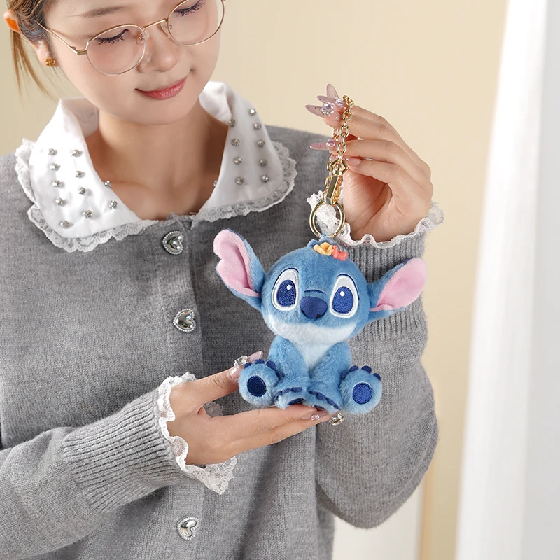 Oryginalne pluszaki Disney Stitch Angel, urocze lalki z kreskówki Lilo i Stitch, poduszka do rzucania, breloczek, prezent urodzinowy
