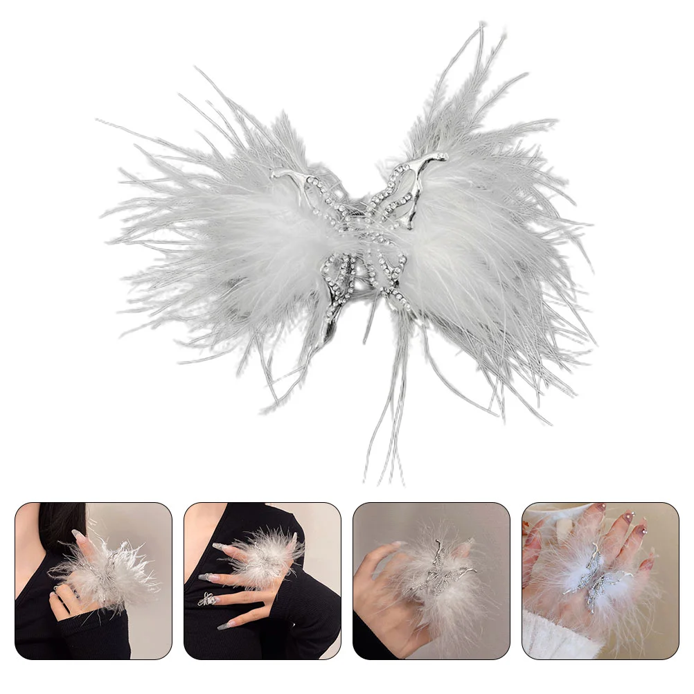 Diamond Dainty for Women Index Finger Delicate Butterfly Girls Miss