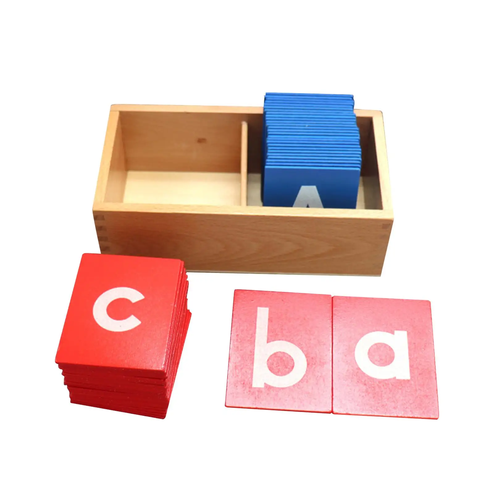 

Alphabet Abc Flash Cards Wooden Recognition Preschool Sandpaper English Letters