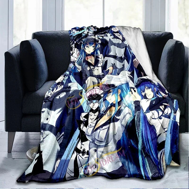 2026 New Akame Ga Kill Cartoon Blankets Picnic Blanket Warm Flannel Blankets Soft And Comfortable Blanket Bed Linings Birthday G