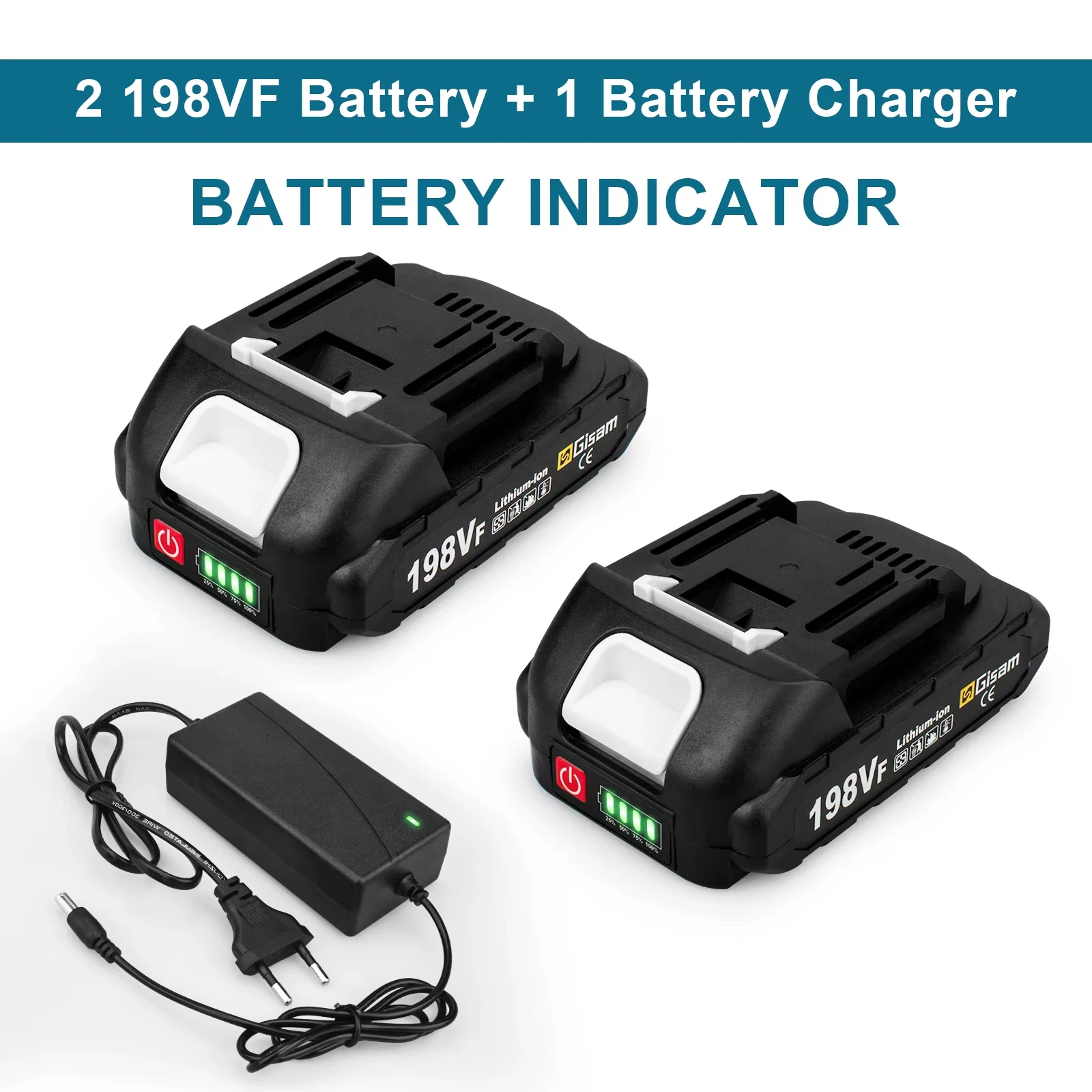 Gisam Oplaadbare Batterij 4.5Ah 4.0Ah 2.0Ah Lithium-Ion Batterij 198VF 398VF 928VF Li-ion Batterij voor Makita 18v batterij Pin