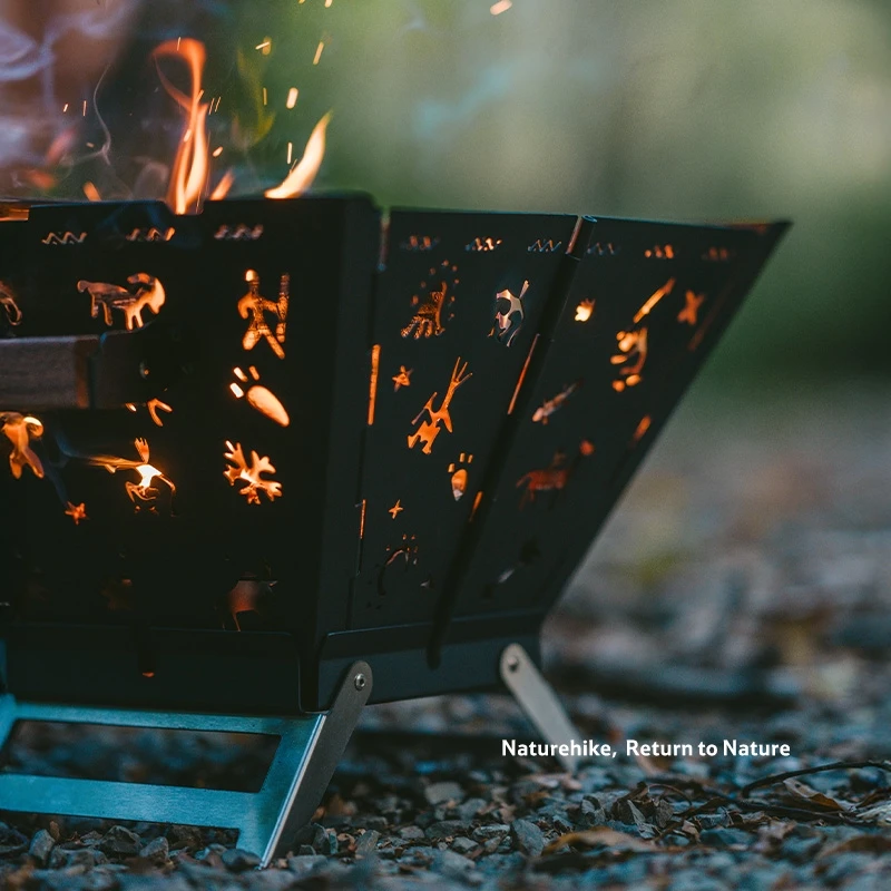 

Naturehike Totem 2.0 Folding Burning Platform Unfolding Ready To Use 304Stainless Steel Baking Plate Durable Corrosion Resistant