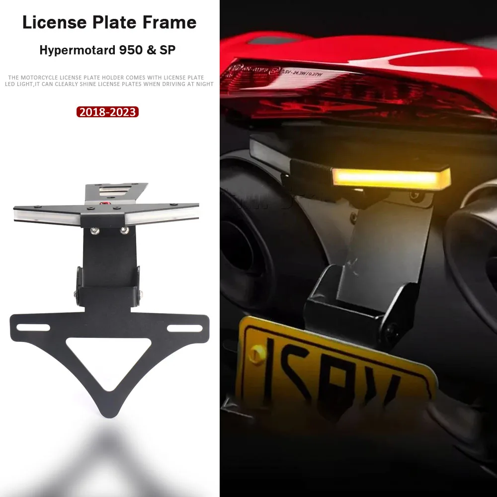 

Hypermotard 950 2018-2023 Motorcycle Rear Tail Frame License Plate Holder Tail Wing Frame Kit FOR Ducati Hypermotard 950 SP