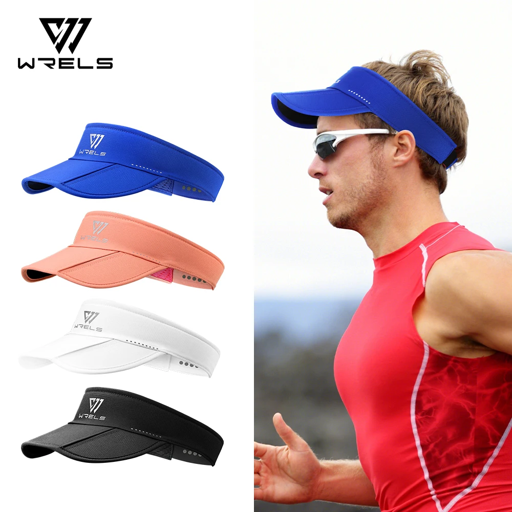 WRELS Breathable Air Sun Hats Casual Sports Empty Cap Men's Fishing Widened Pull-Out Brim Sunshade Sun Protection Hat Women