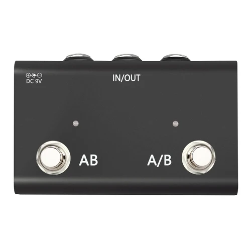 Imagen 2 del producto ABY canal interruptor Pedal caja línea AB Selector conmutador pedal Mini Pedal de guitarra True Bypass para amplificador de guitarra