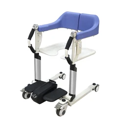 Portable Medical Electric Hydraulic Move Toilet Transfer Lift Commode Chair for Elderly Patient