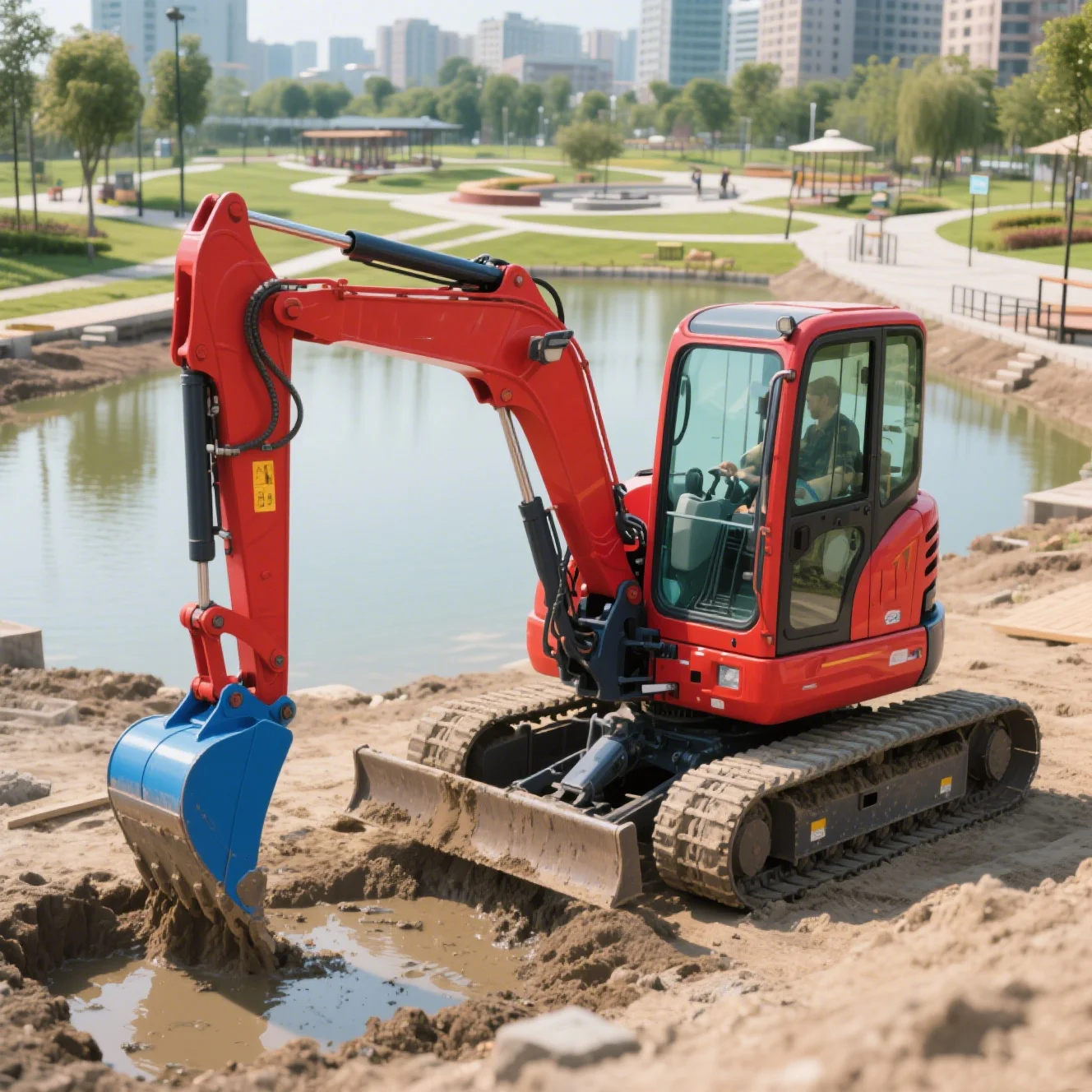 

Free shipping custom small excavator farm hydraulic small micro excavator Epa engine crawler excavator