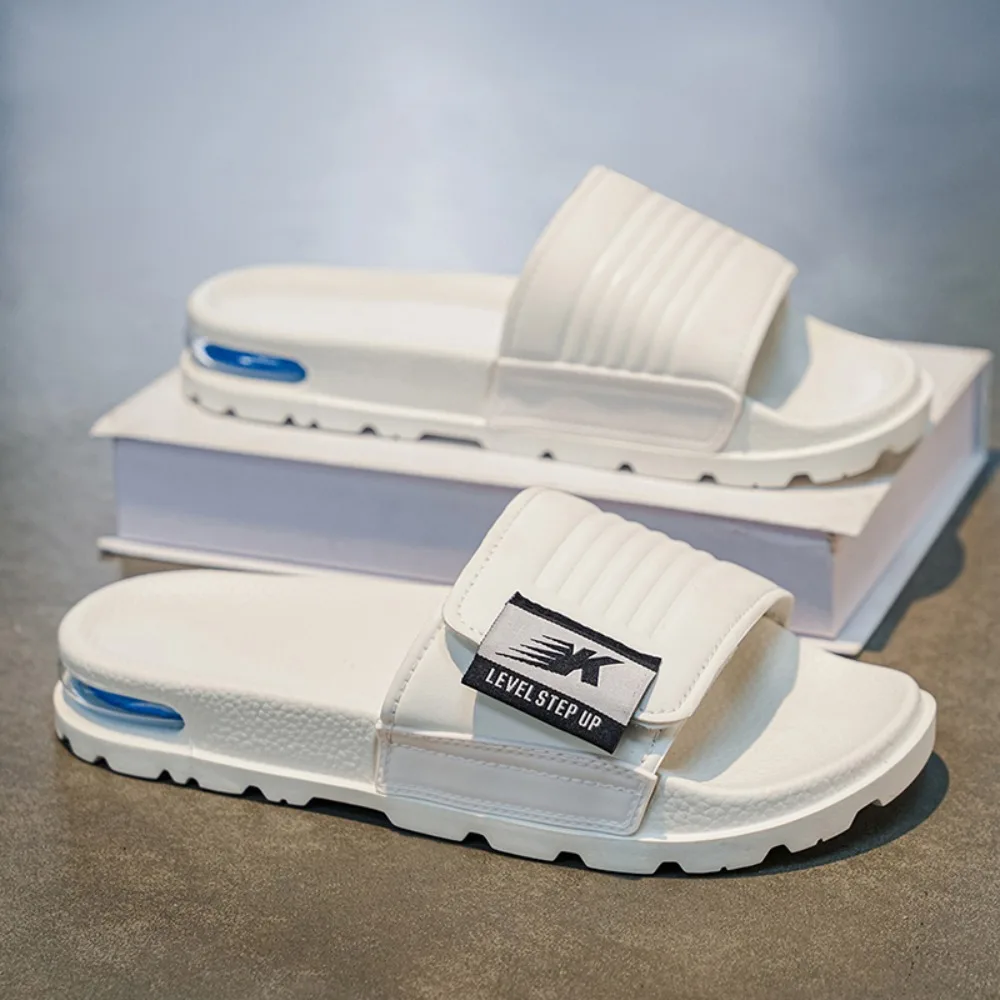 Men's Casual Slip-On Sandals Breathable Outdoor Thong Slippers Adjustable Velcro High-End Ventilated Vietnamese Slippers