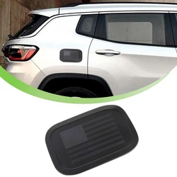 Car Fuel Filler Tank Cap Decorative Cover Trim for Jeep Compass 2017 2018 2019 2020 2021 2022 2023 Exterior Accessories Black