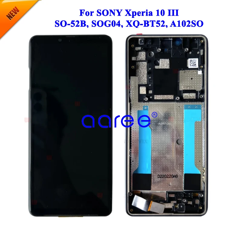 AMOLED Original LCD For Sony Xperia 10 III LCD Display For Sony Xperia 10 III XQ-BT52 Screen Touch Digitizer Assembly