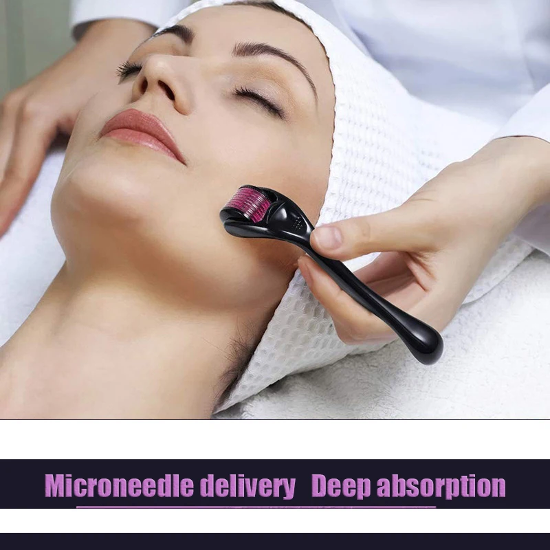 Rodillo masajeador facial con microagujas, herramientas de cuidado de la piel para salón de belleza y uso doméstico, equipo de belleza facial
