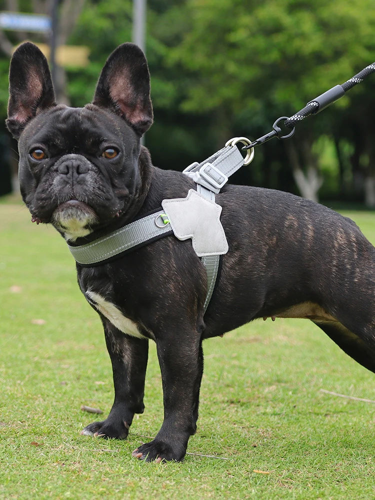 Pet Dog Harness For Small Medium Dogs Cat Reflective Puppy Cats No Pull Breathable Mesh Saddle Pet Chihuahua Bulldog Supplies
