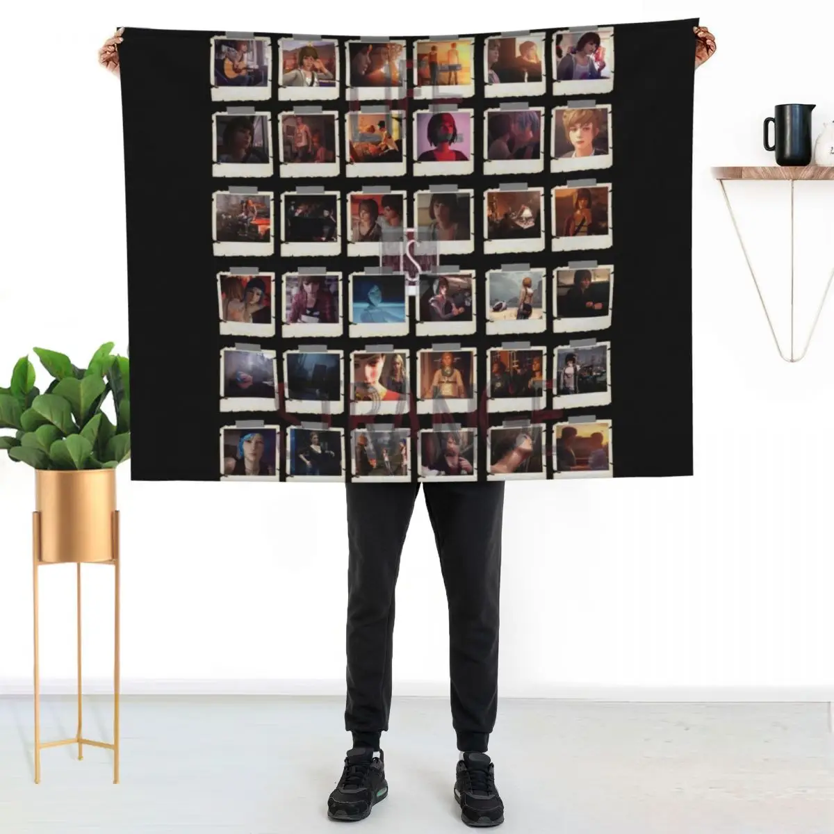Wall of pictures Throw Blanket Cozy Throw Blanket for Bed Sofa Chair