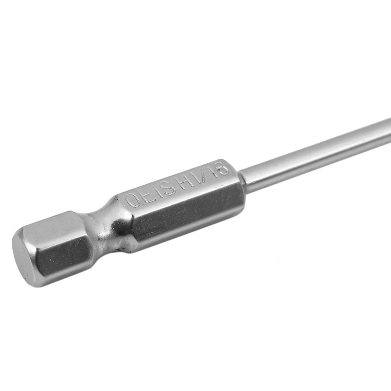 PWS 10Pcs S2 Steel Inch Magnetic Hexagon 100Mm Hex Driver Bit Set Manual Tool Screwdriver Bit