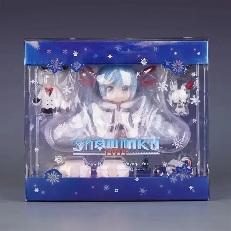 1800 Snow Hatsune Miku Posable Interchangeable Face Action Figure Collectible Model Desktop Ornament Collectible Model Doll Gift view 6