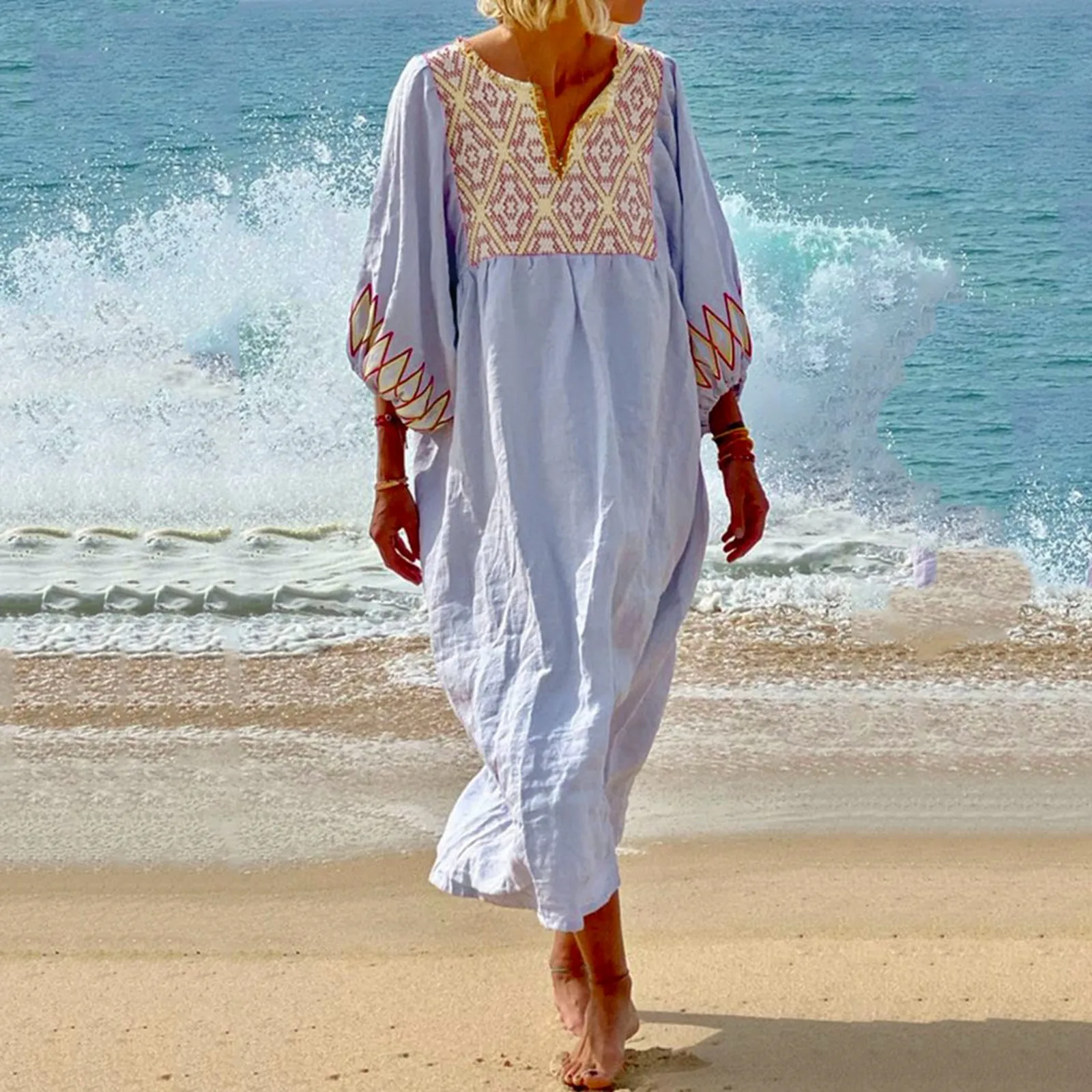 Womens Casual Maxi Sundress Summer Boho Dress