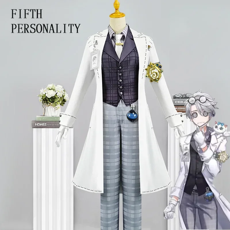 

Role Play Outfit for Halloween Party Game Identity V Gatto Cosplay Aesop Carl Embalmer Men's Costume Beautiful Suit Uniform