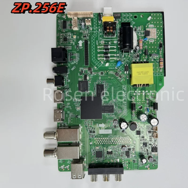 ZP.256E.818R00 Network TV Driver Board 1+8G Factory Outlet Digital Amperage DVB-T2 Smart Network LCD TV Motherboard Power Supply