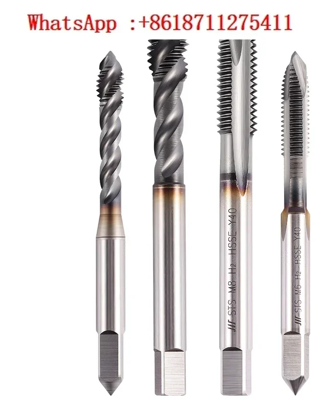 304 stainless steel special tap, austenitic 316, spiral screw tip tip tip with cobalt tap, M3-M20