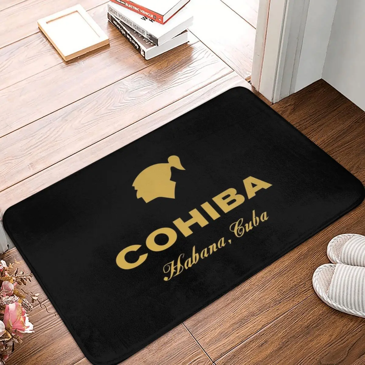 Cohiba Habana Cuba Cigar Non-slip Doormat Floor Mat Absorbent Mat Carpet Rug for Kitchen Entrance Home Balcony Footpad Mats