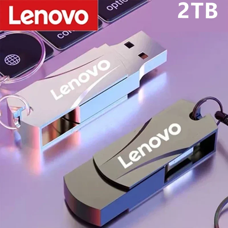 Original Lenovo USB Flash Drive 2TB USB 3.0 Waterproof High Speed USB Stick Portable SSD 512GB Metal Pendrive U Disk USB Memory