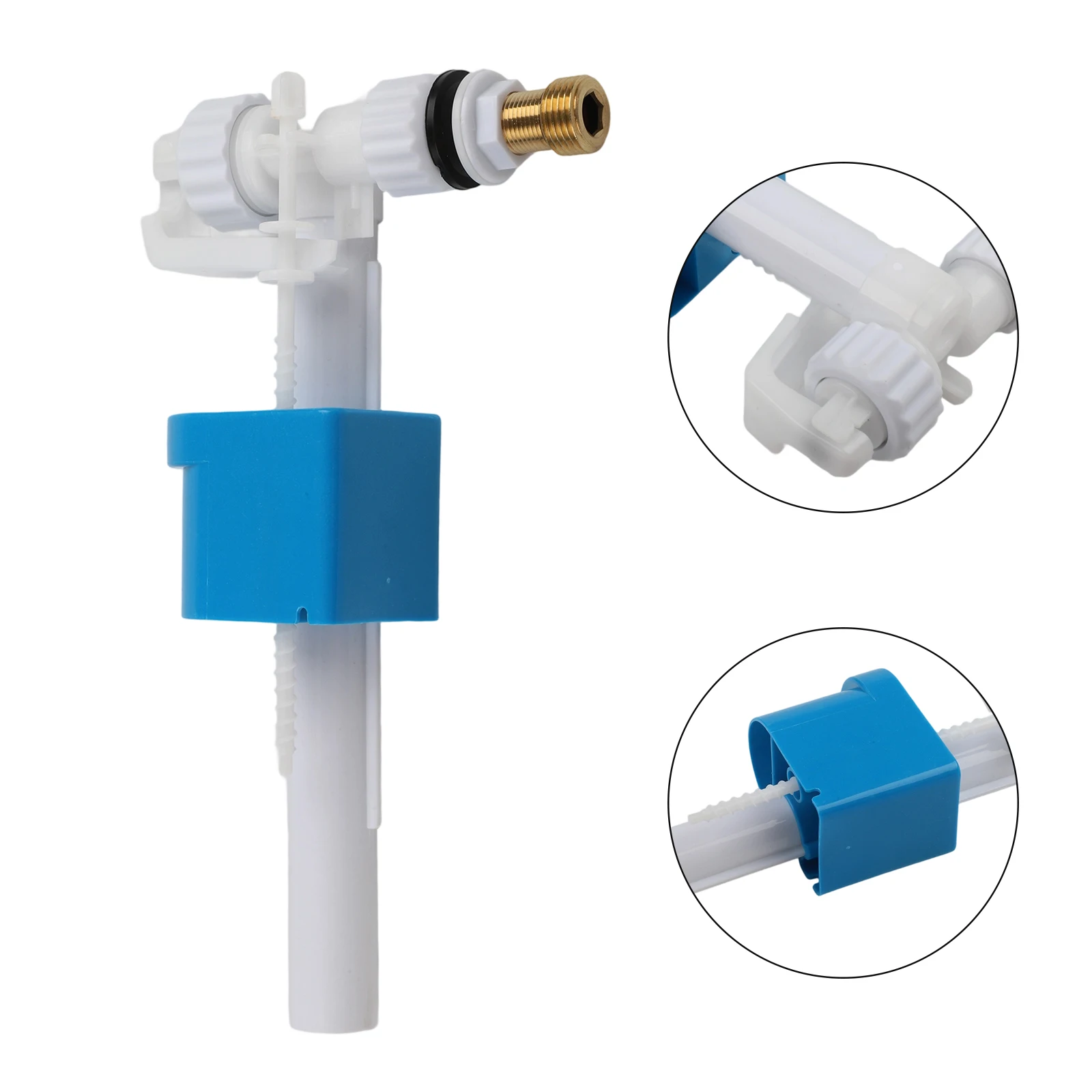 Adjustable Flush Valve Brass Toilet Inlet Toilet Installation 1 2 Inch Compatibility 3 8 Inch Connector For Plastic Toilets