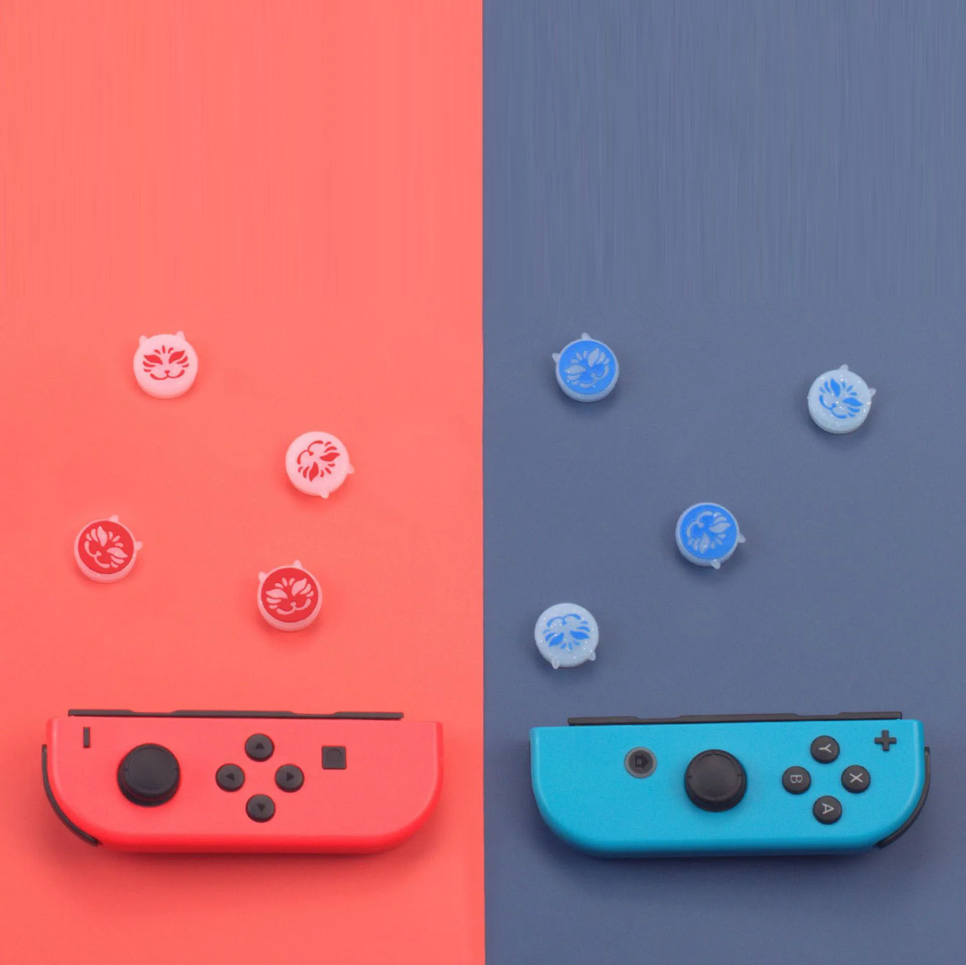 Mới Đáng Yêu Silicone Mềm Ngón Tay Cái Gậy Cầm Nắp Joycon Bao Bảo Vệ Cho Công Tắc Oled NS Lite Joy-Con Bộ Điều Khiển tự Dùng Ốp Lưng