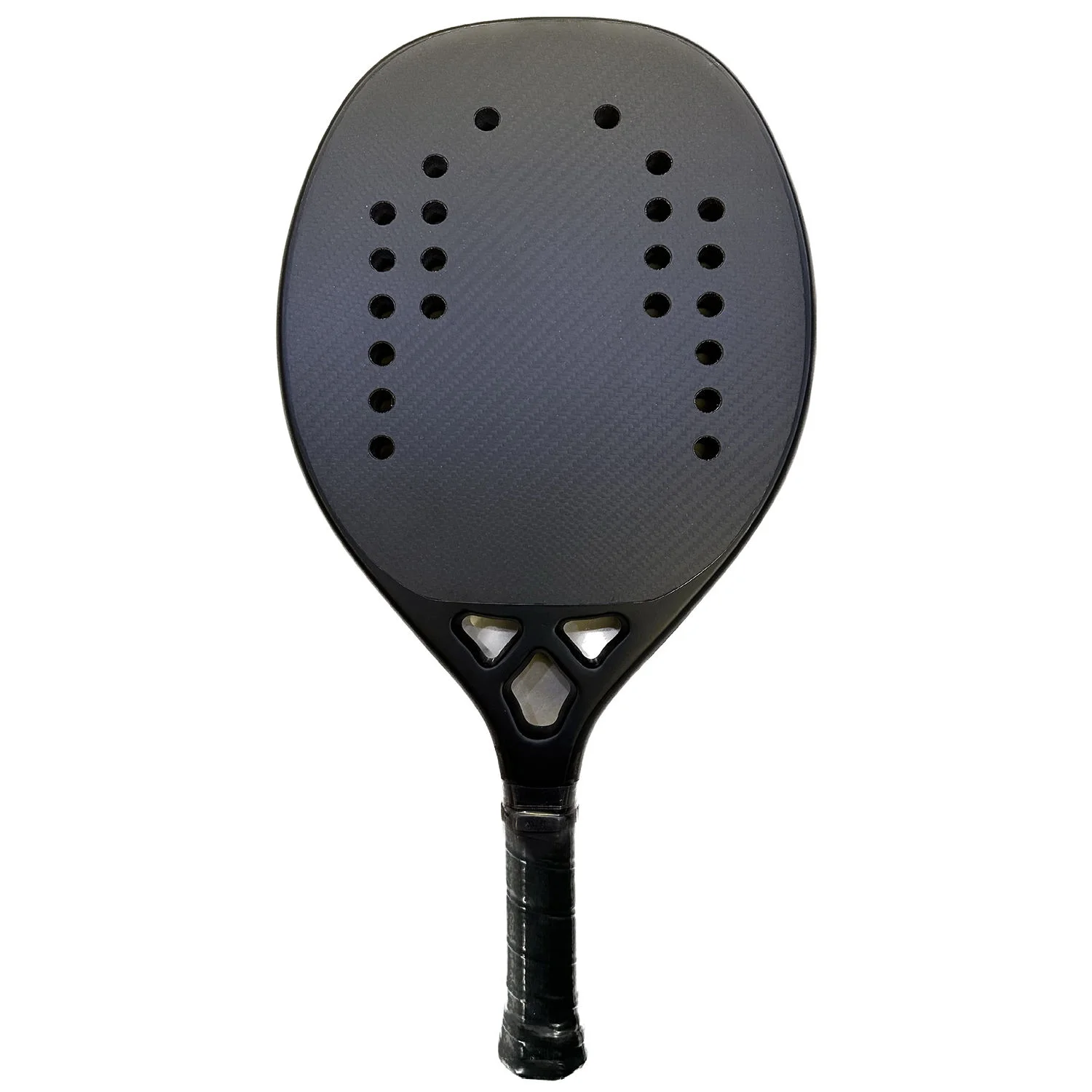 

High Quality Professional Carbon Fiber Beach Tennis Racket Customizable Black Racquetes