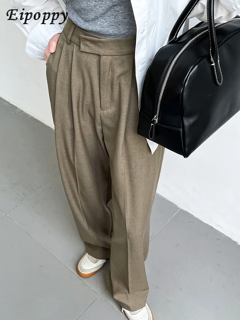 Mopping Suit Pants Women's Commuter Loose Drooping Wide-Leg Pants