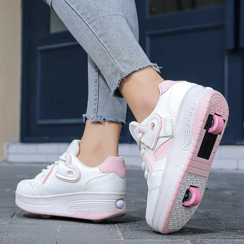 

Children's Shoes, Wear-resistant, Height-increasing, Comfortable, Two-tone, New High-quality Power Roller Skates for Both Hands